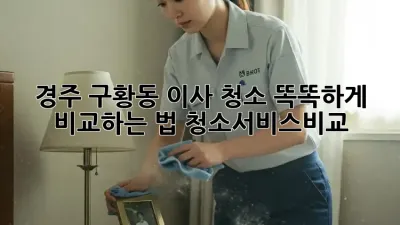 경주 구황동 이사 청소🧹 똑똑하게 비교하는 법! #청소서비스비교